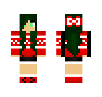 Green Winter Girl - Girl Minecraft Skins - image 2