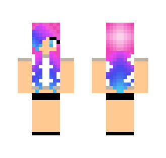Ombre haired girl - Color Haired Girls Minecraft Skins - image 2