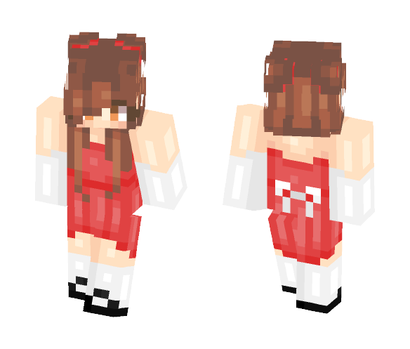 Mc Red Pretty ×VεεDεε× - Female Minecraft Skins - image 1