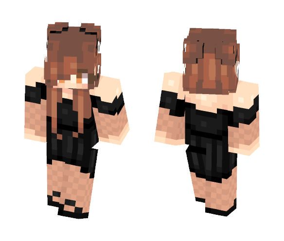 Mc Black Elegant ×VεεDεε× - Female Minecraft Skins - image 1