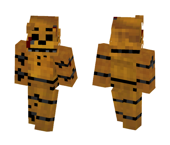 Detailed withered golden Freddy - Male Minecraft Skins - image 1