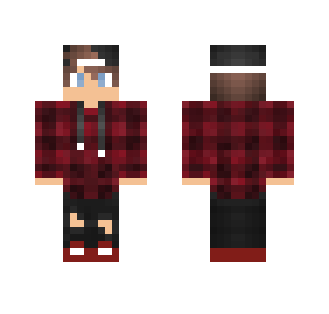 Red flannel boy edit - Boy Minecraft Skins - image 2
