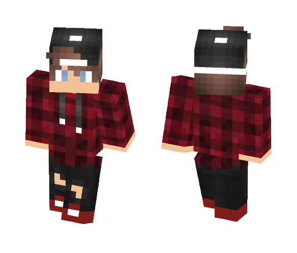 Red flannel boy edit - Boy Minecraft Skins - image 1