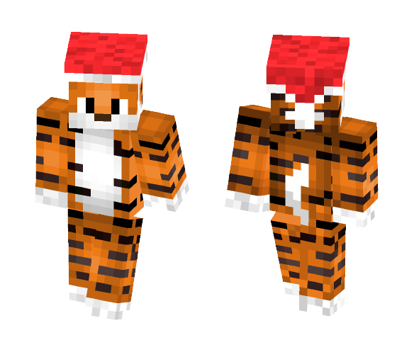 Christmas Tiger - Christmas Minecraft Skins - image 1