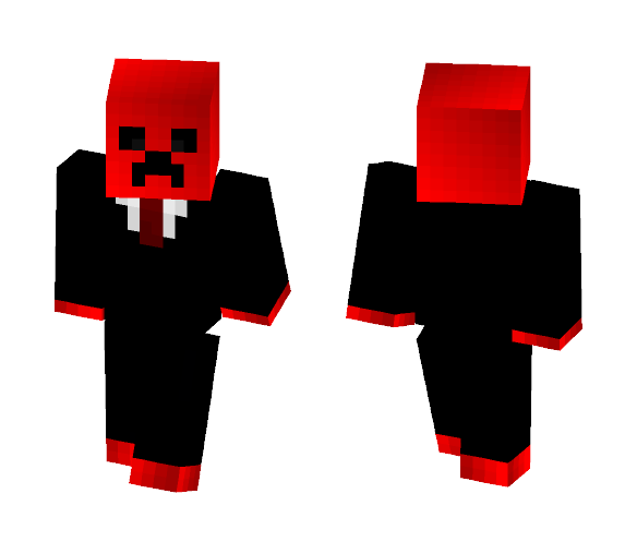 Red Creeper - Male Minecraft Skins - image 1