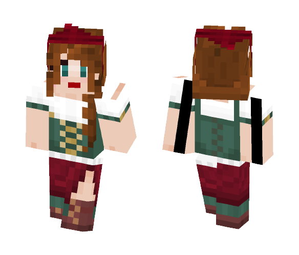 Medieval Bar Maiden - Female Minecraft Skins - image 1