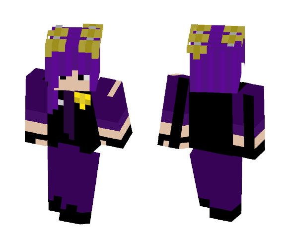 Purple Guy With Spring's Bunny Ears - Male Minecraft Skins - image 1