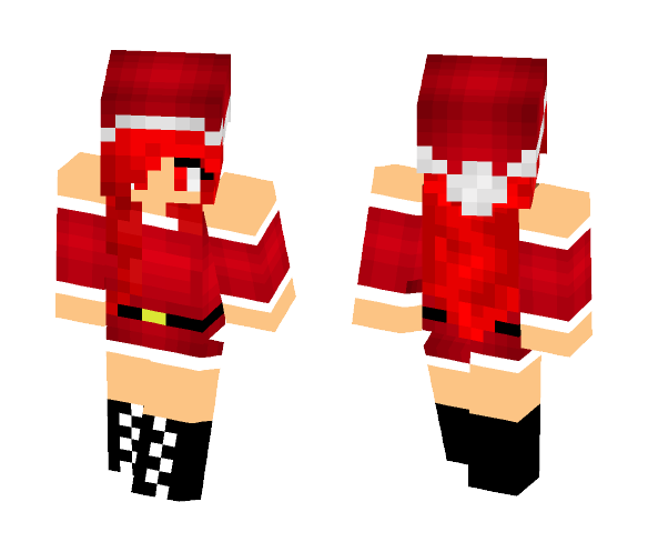 Red Girl Christmas - Christmas Minecraft Skins - image 1