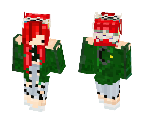 Christmas hippie girl - Christmas Minecraft Skins - image 1