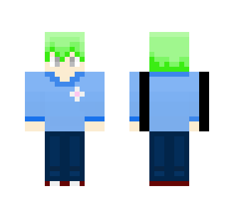 Green Haired Uncreative Title - Male Minecraft Skins - image 2