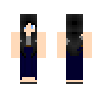 -Black Hair- Dress- Female- - Female Minecraft Skins - image 2