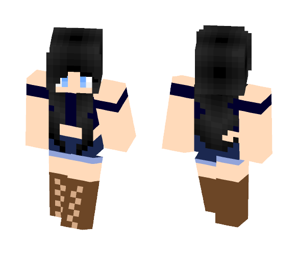 -Black hair- Female- - Female Minecraft Skins - image 1