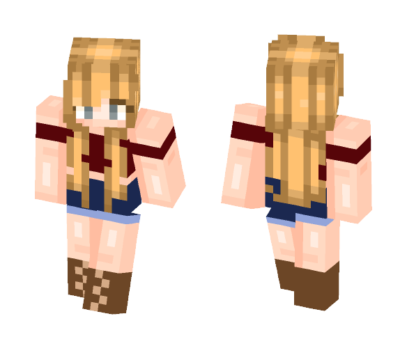 -Blonde Hair- Female- - Female Minecraft Skins - image 1
