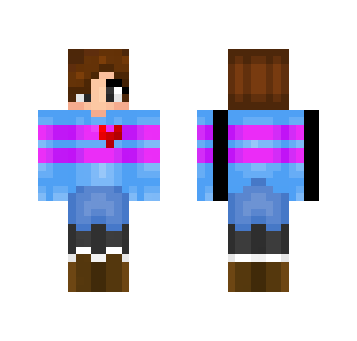 Male Frisk - My Version - Male Minecraft Skins - image 2