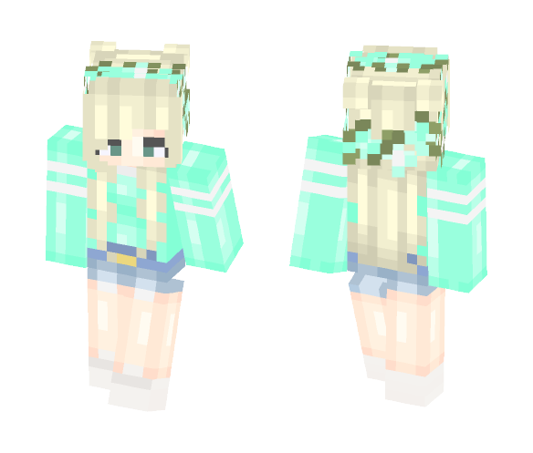 tumblr mint green girl ♥︎ - Girl Minecraft Skins - image 1