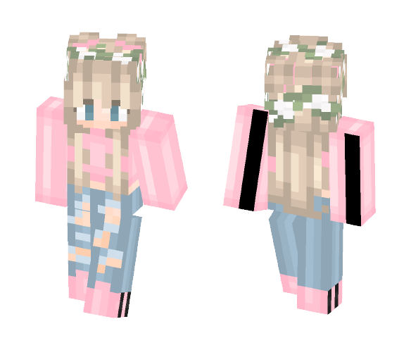Cute Pink Twin ; crybabyinqq - Female Minecraft Skins - image 1