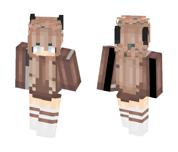 Reindeer Girl - Girl Minecraft Skins - image 1