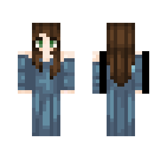 [Aethier] Blue Delve Dress - Female Minecraft Skins - image 2