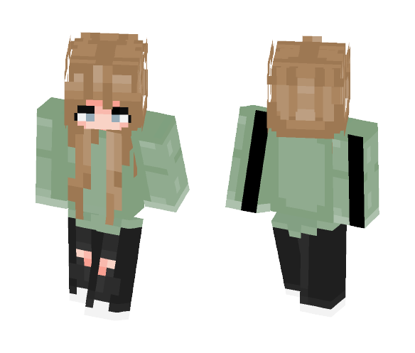 i made the hair too long oops - Female Minecraft Skins - image 1