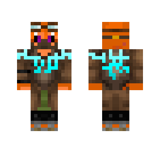 OrangeFlameFox [Steampunk Warrior] - Male Minecraft Skins - image 2