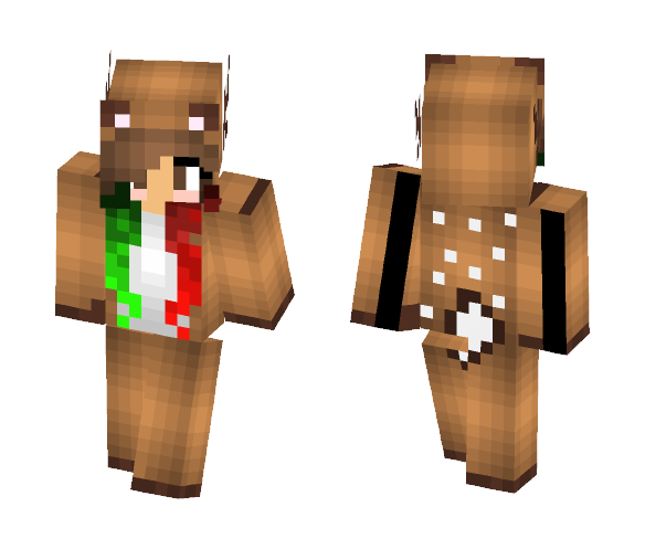 Christmas Reindeer Girl - Christmas Minecraft Skins - image 1