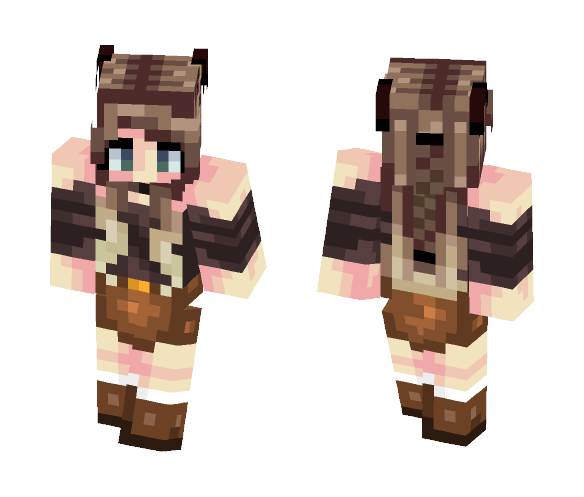 Brunette Beauty - Female Minecraft Skins - image 1