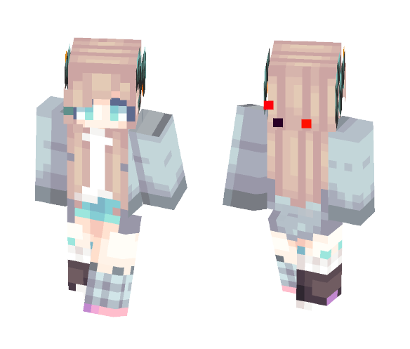 Cute demon girl - Cute Girls Minecraft Skins - image 1