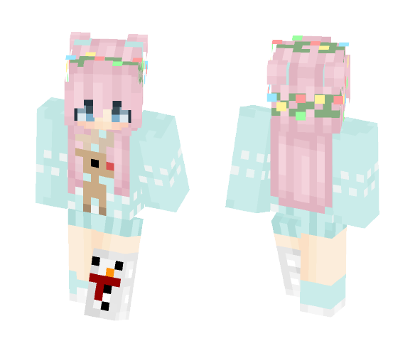 Cute Christmas Girl// _LonelyOtaku_ - Christmas Minecraft Skins - image 1