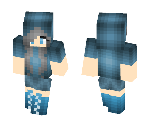 Lazy blue girl - Girl Minecraft Skins - image 1