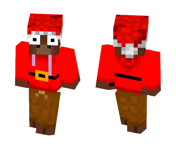 Moose | Santa Costume - Male Minecraft Skins - image 1
