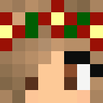 Christmas flower crown girl - Christmas Minecraft Skins - image 3