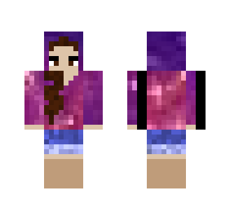 Galaxy hoodie - Female Minecraft Skins - image 2
