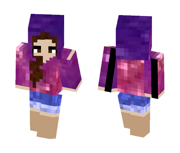 Galaxy hoodie - Female Minecraft Skins - image 1