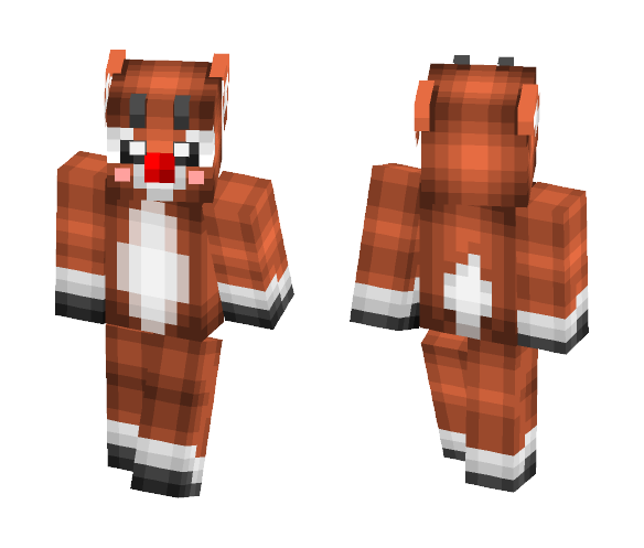 Rudolf The Red Nosed Raindeer - Interchangeable Minecraft Skins - image 1