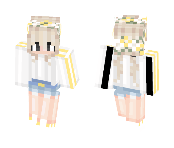 Blonde Ponytail Adidas Girl - Girl Minecraft Skins - image 1
