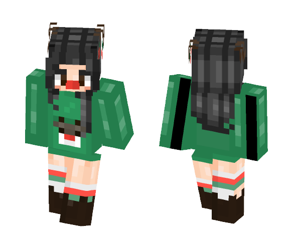 theres reindeer on my sweater - Female Minecraft Skins - image 1