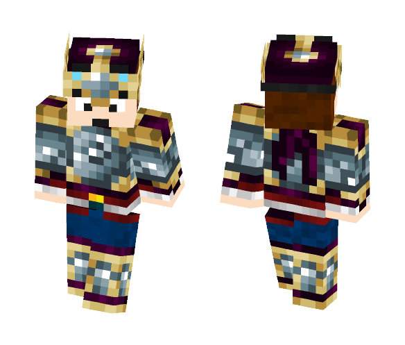 Warrior Dantdm - Male Minecraft Skins - image 1