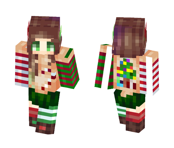 I decided to make a holiday skin - Female Minecraft Skins - image 1