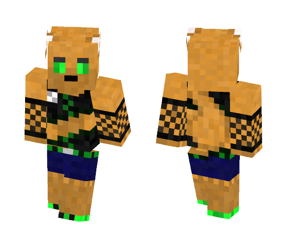 Glowing Wolf (Goth Rave 2) - Male Minecraft Skins - image 1
