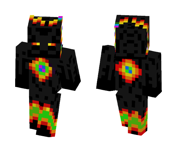 Rainbow Enderman - Male Minecraft Skins - image 1