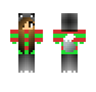 Christmas WolfGirl - Christmas Minecraft Skins - image 2