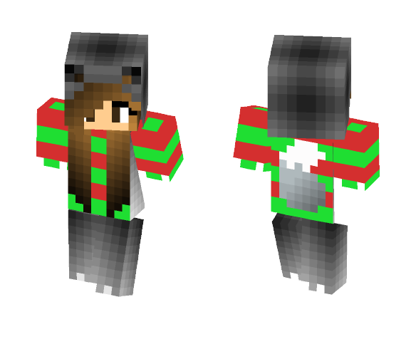 Christmas WolfGirl - Christmas Minecraft Skins - image 1