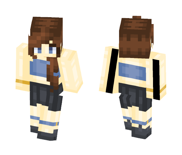 ☔ | Feeling Blue~ - Female Minecraft Skins - image 1