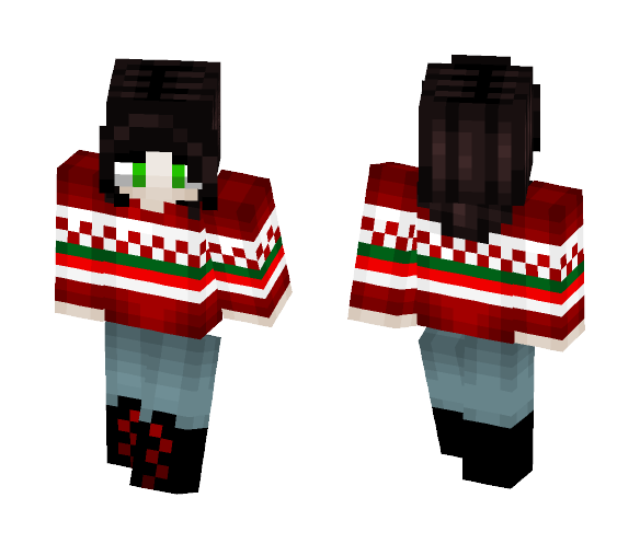 Christmas Jumper Girl - Christmas Minecraft Skins - image 1
