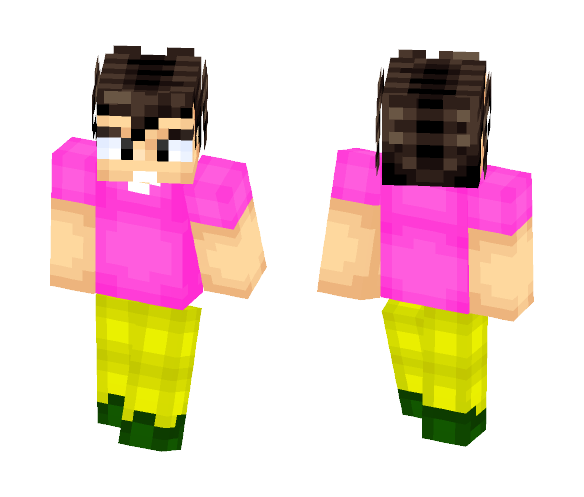 Vegeta Pink Shirt - Male Minecraft Skins - image 1