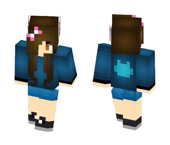 Kim The Neko Girl(No Tail) - Female Minecraft Skins - image 1