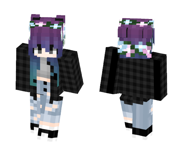 Emo af school girl - Girl Minecraft Skins - image 1