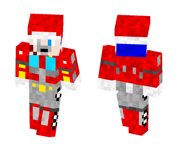Christmas Optimus Prime - Christmas Minecraft Skins - image 1