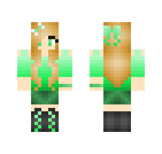 Cute green gamer girl - Cute Girls Minecraft Skins - image 2