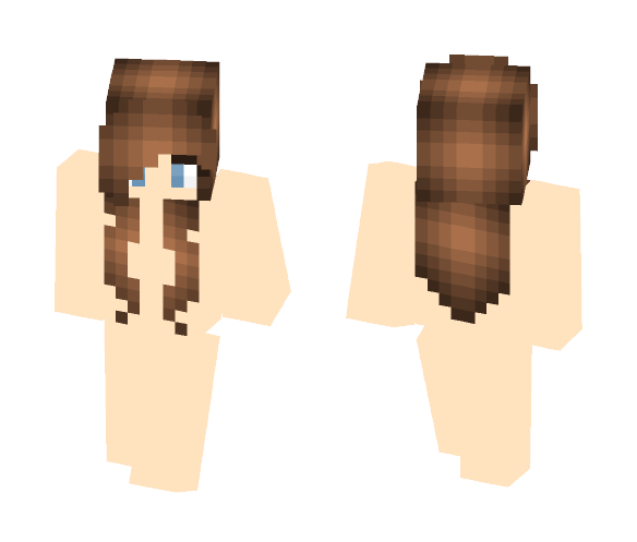 Brown haired girl base - Color Haired Girls Minecraft Skins - image 1